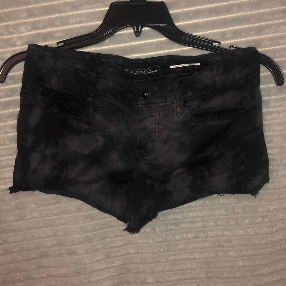 Tye-dye Black shorts